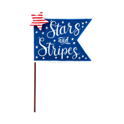 Stars & Stripes Pennant Metal Easel