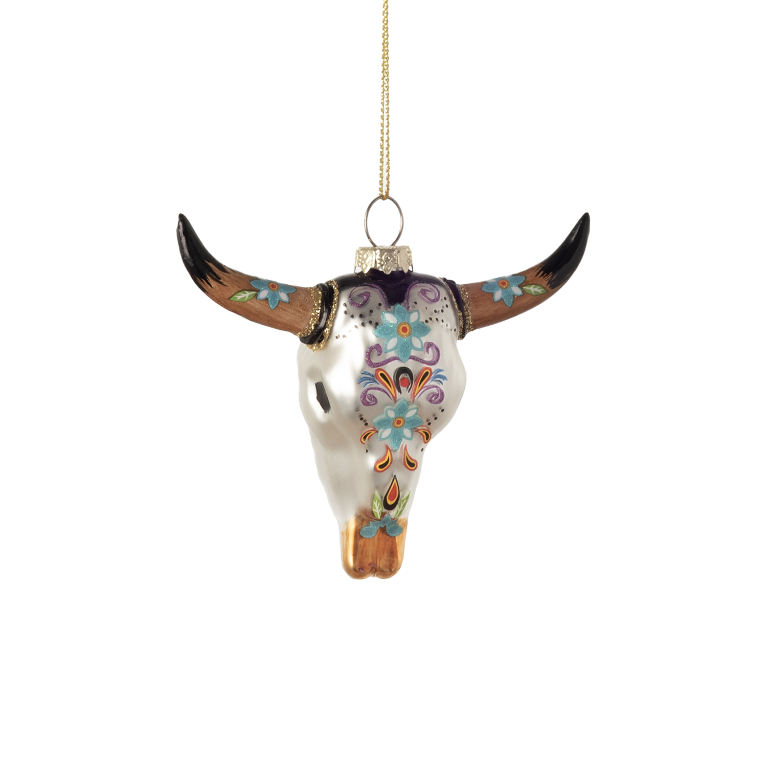 Steer Head Ornament - Yellow