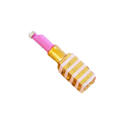 Stripe Lipstick Ornament - Light Pink