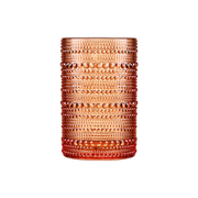 Sunset Hobnail Tumbler Drinking Glass - Dark Orange - Just Fabulous Palm Springs