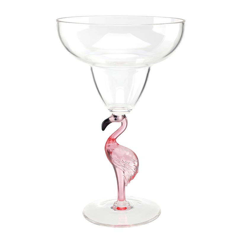 Flamingo Acrylic Margarita Glass