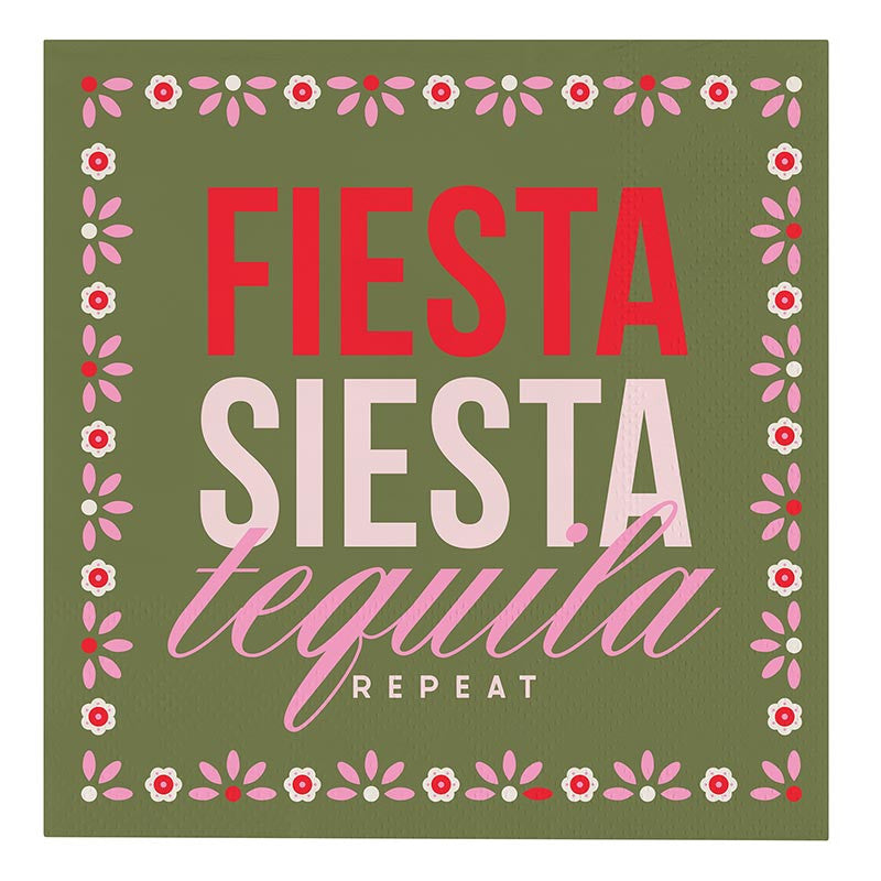Fiesta Siesta Tequila Cocktail Napkins