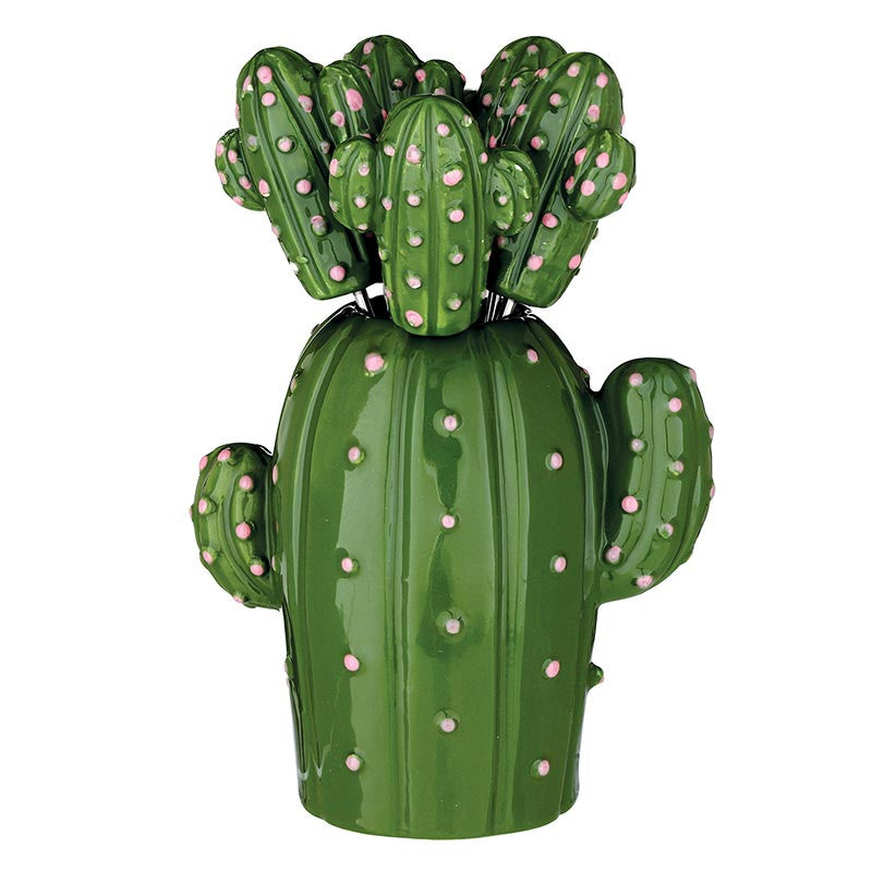 Ceramic Cactus Picks - Set of 6