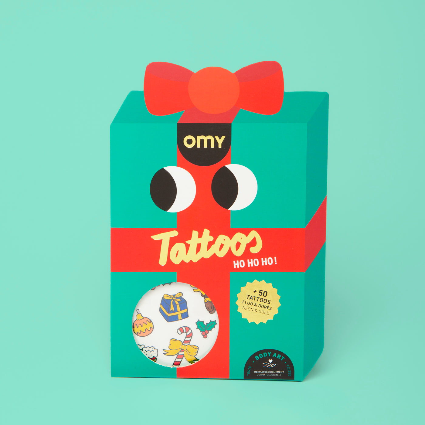 Ho Ho Ho Temporary Tattoos