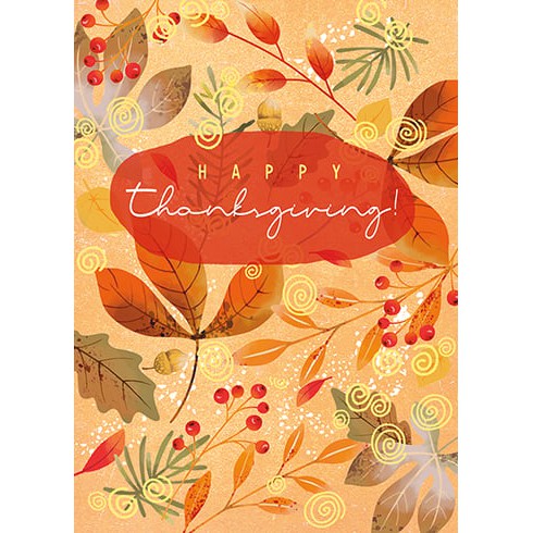 Fall Color Holiday Card