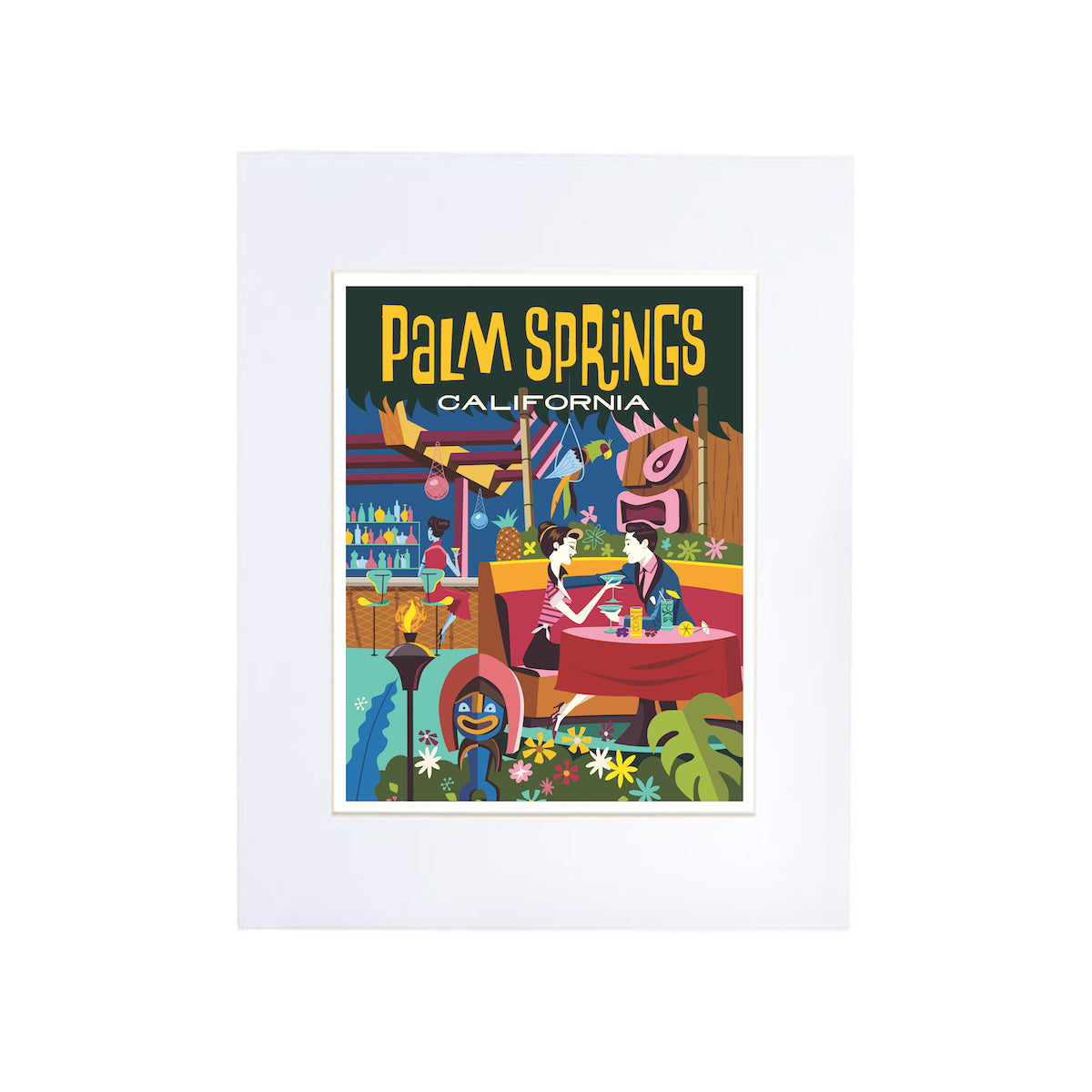Palm Springs Tiki Print 8" x 10" (Unframed)