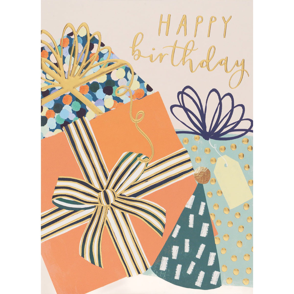 Coral Presents Birthday Card