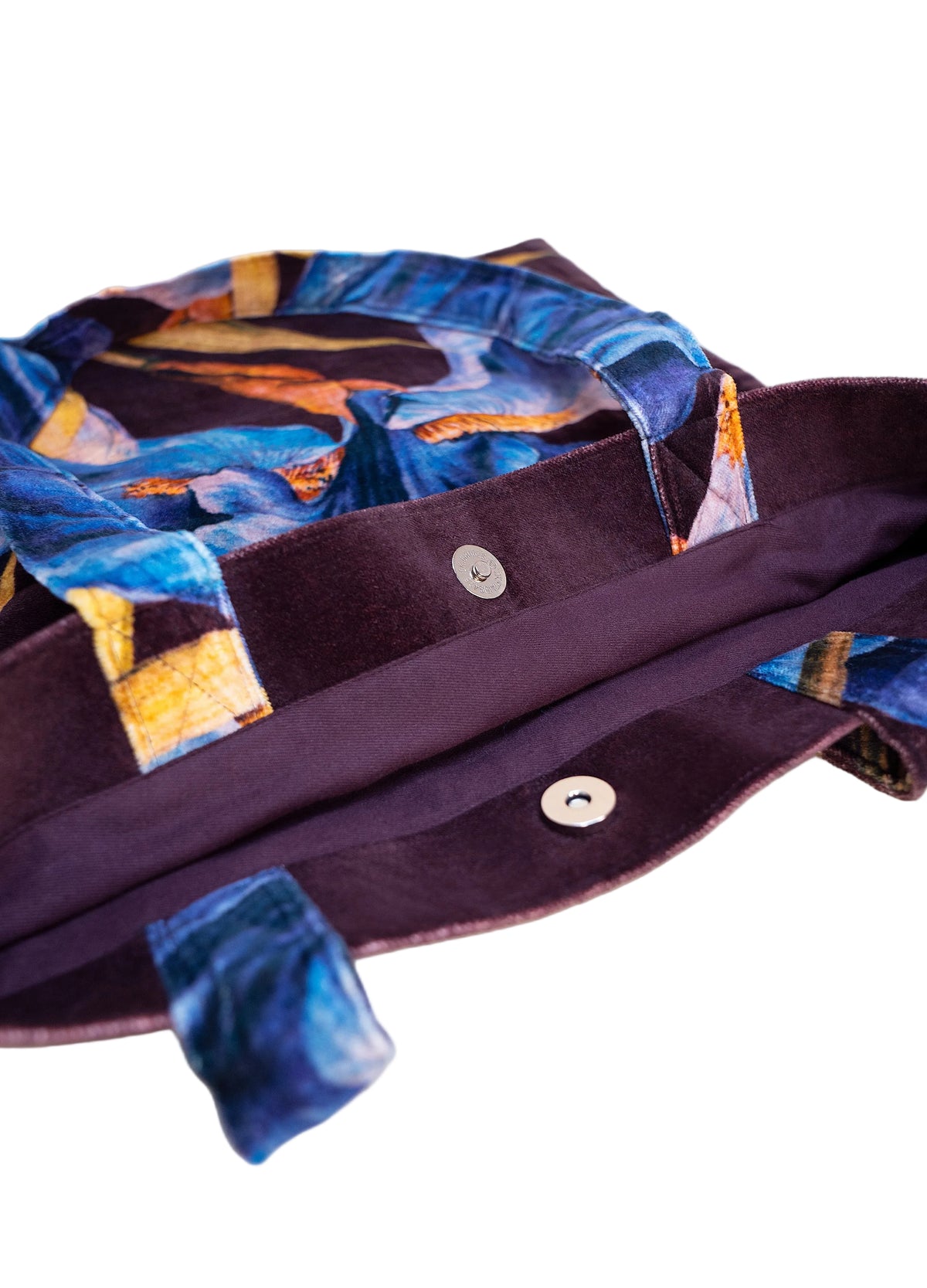 Iris Velvet Tote