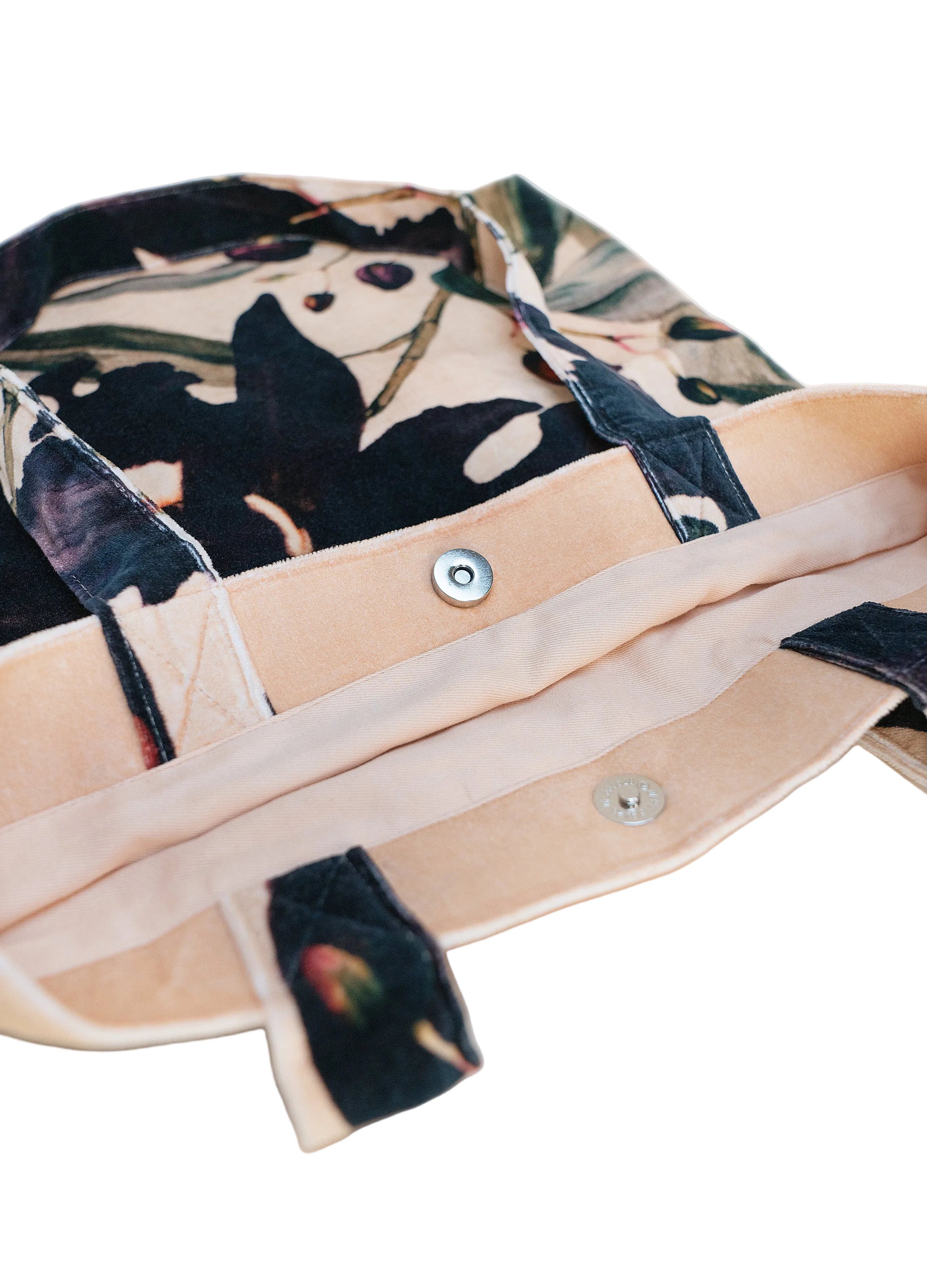 Midnight Orchid Velvet Tote