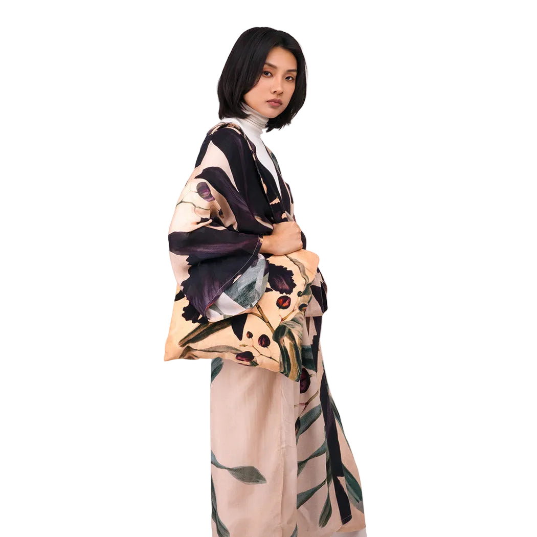 Midnight Orchid Velvet Tote