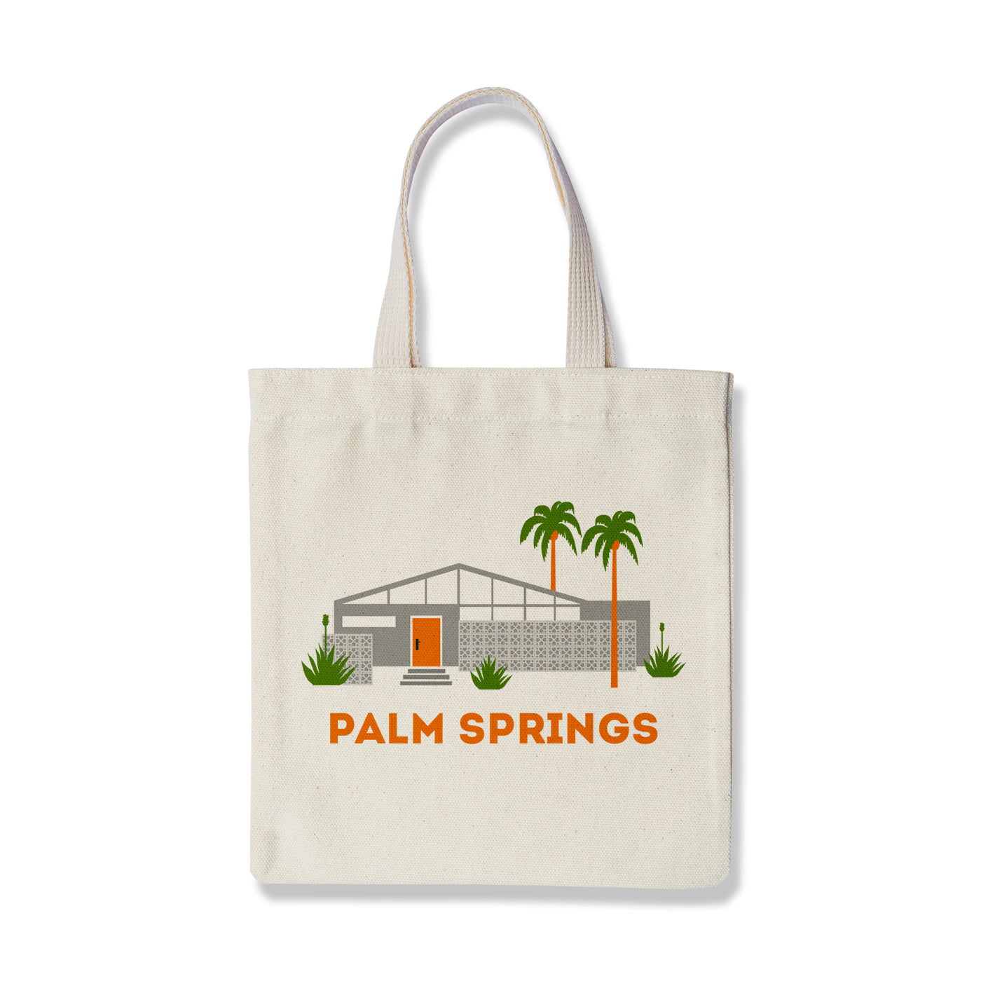 Orange Door Modern House Palm Springs Tote Bag - Just Fabulous Palm Springs