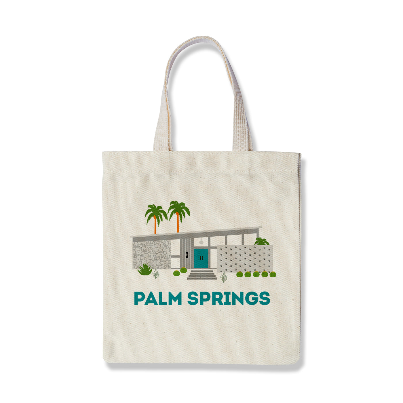 Blue Door Modern House Palm Springs Tote Bag - Just Fabulous Palm Springs