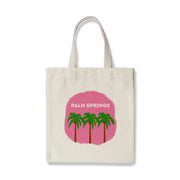 Pink Palm Trees Palm Springs Tote Bag - Just Fabulous Palm Springs