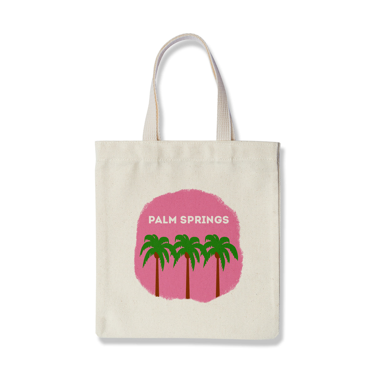 Pink Palm Trees Palm Springs Tote Bag - Just Fabulous Palm Springs
