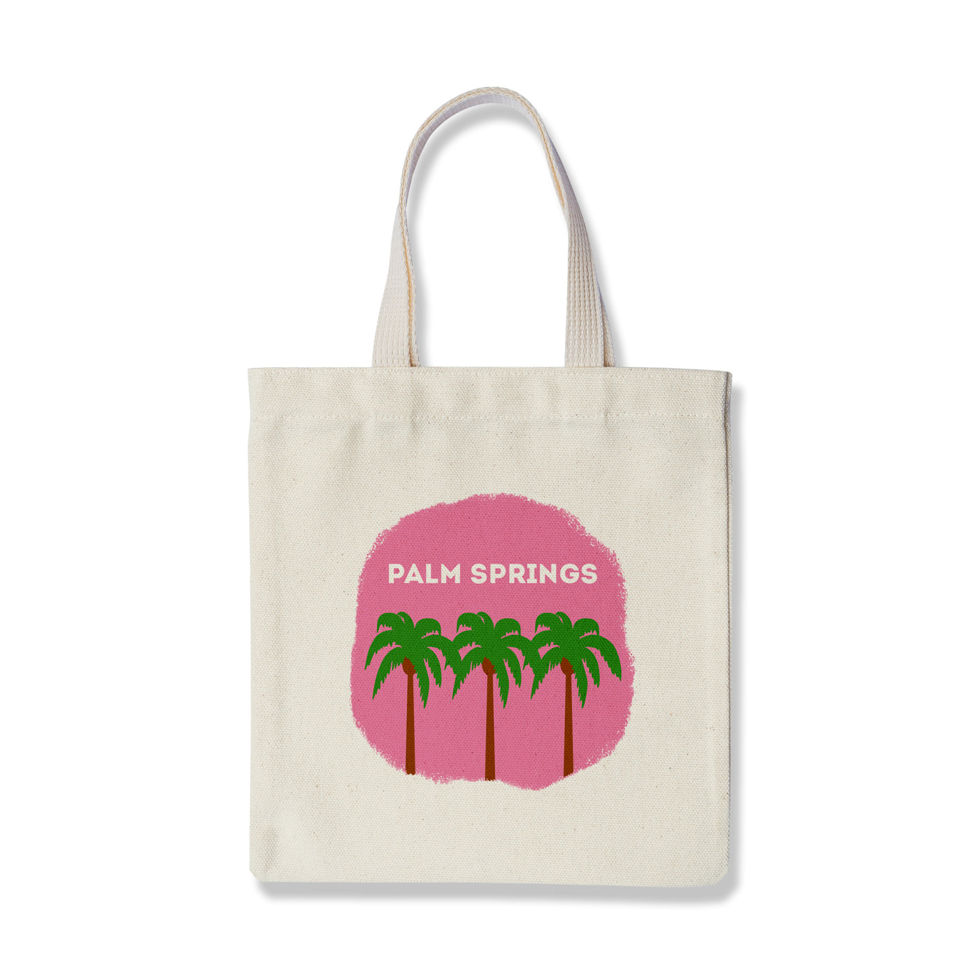 Pink Palm Trees Palm Springs Tote Bag