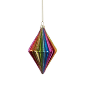 Rainbow Ornament - Diamond Vertical Stripes