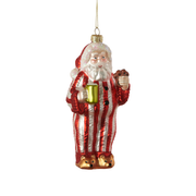 Cozy Christmas Ornament - Santa In Pajamas