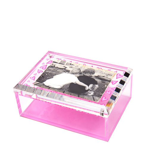 Pink Heart Photo Box - 5" x 7" - Just Fabulous Palm Springs