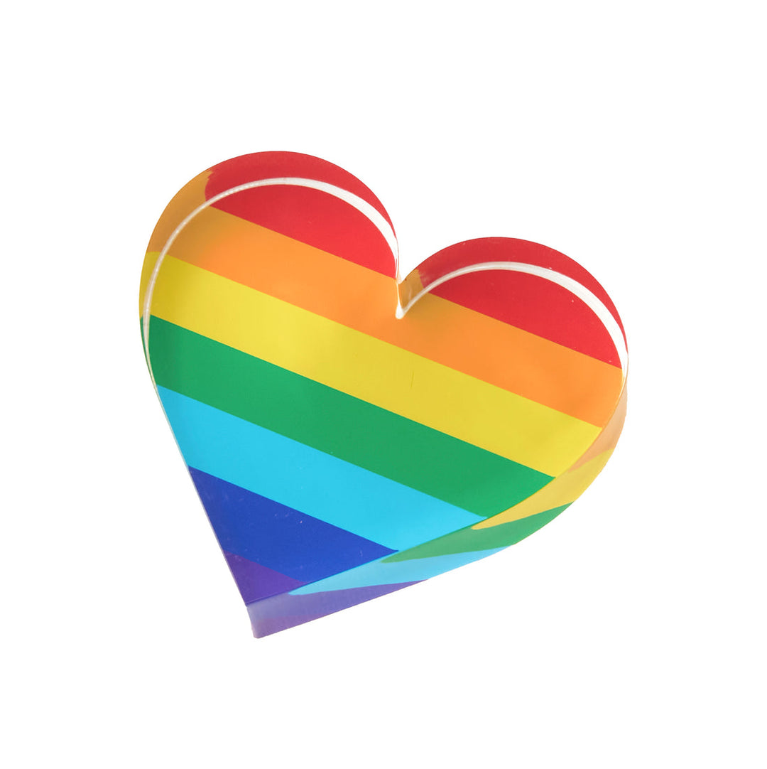 Desktop Weight - Rainbow Heart - Just Fabulous Palm Springs