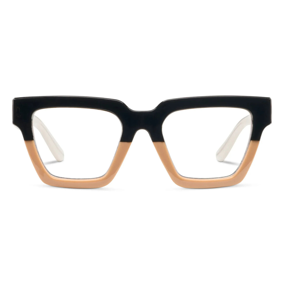 Take A Bow Reading Glasses - Black/Tan