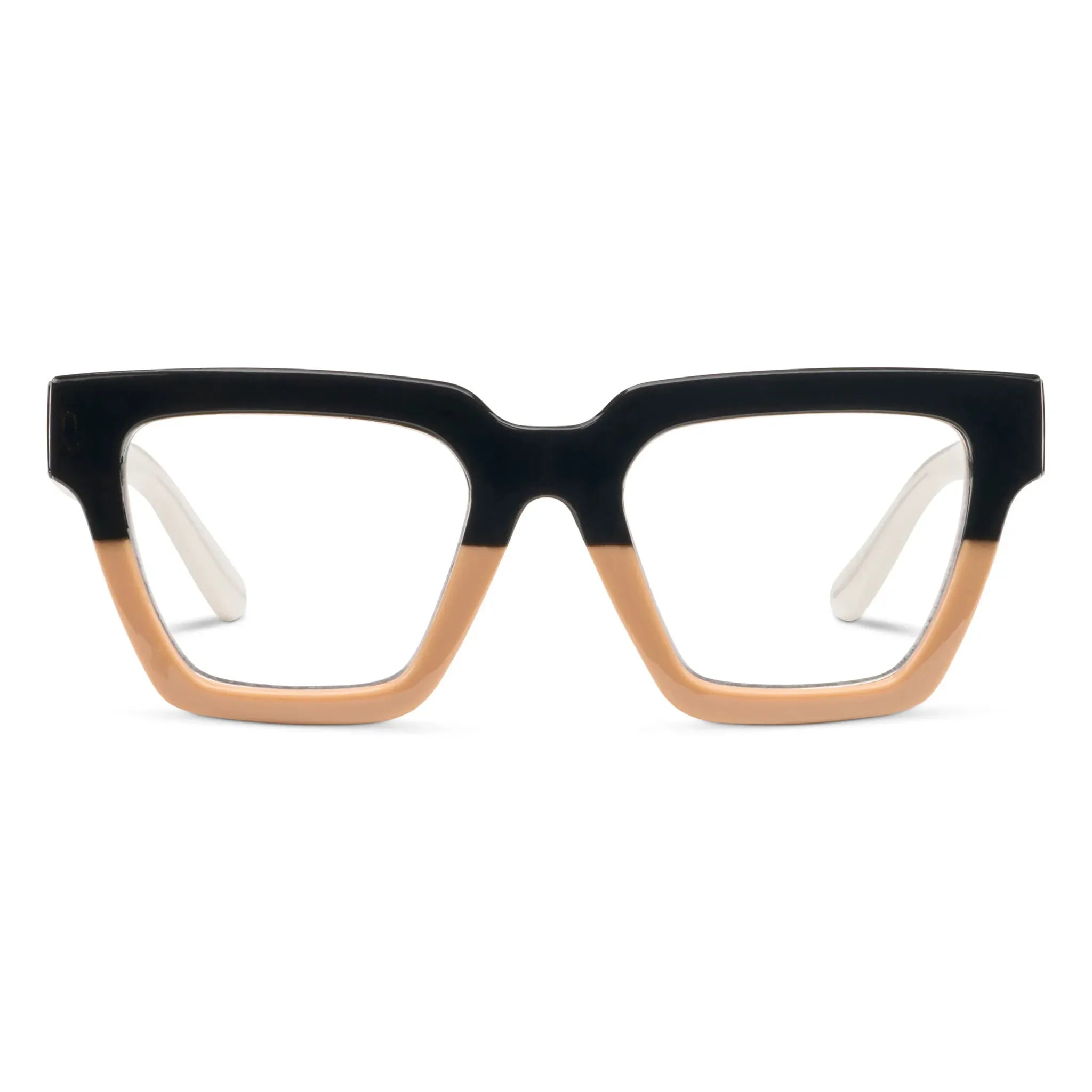 Take A Bow Reading Glasses - Black/Tan