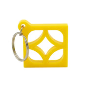 Palm Springs Breeze Block Key Chain - Yellow