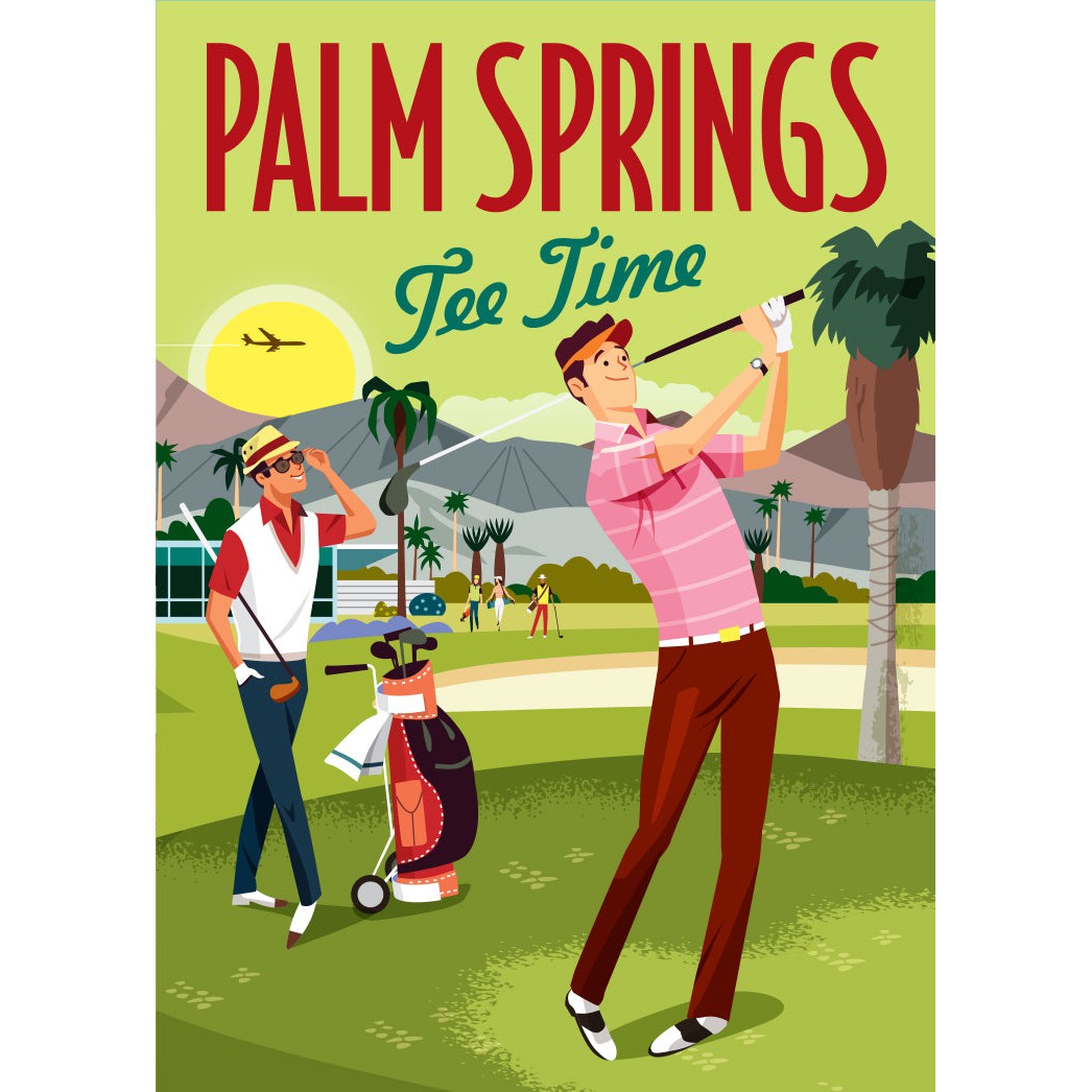 Magnet: Palm Springs Golfers - Just Fabulous Palm Springs