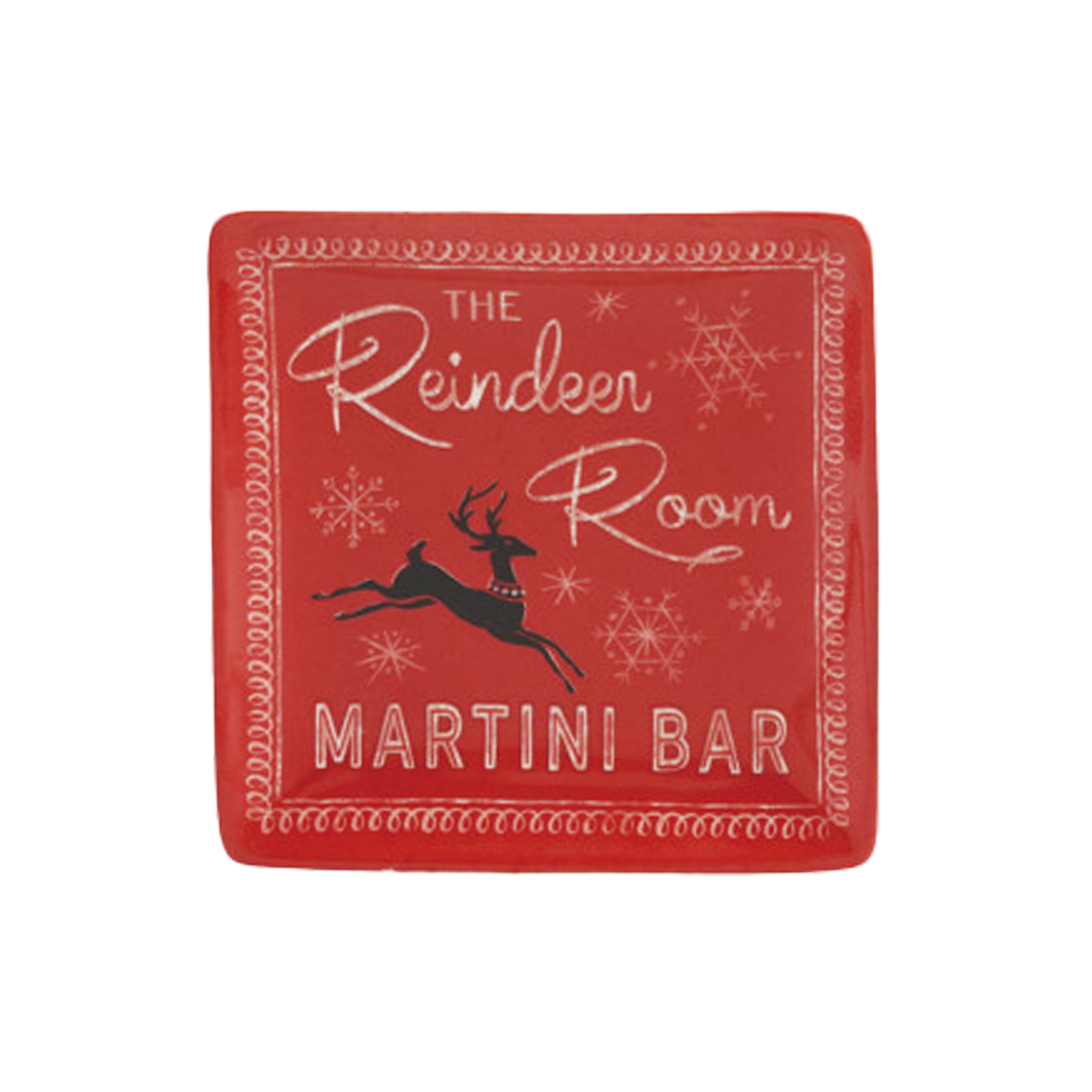 Holiday Bar Stoneware Plate - The Reindeer Room