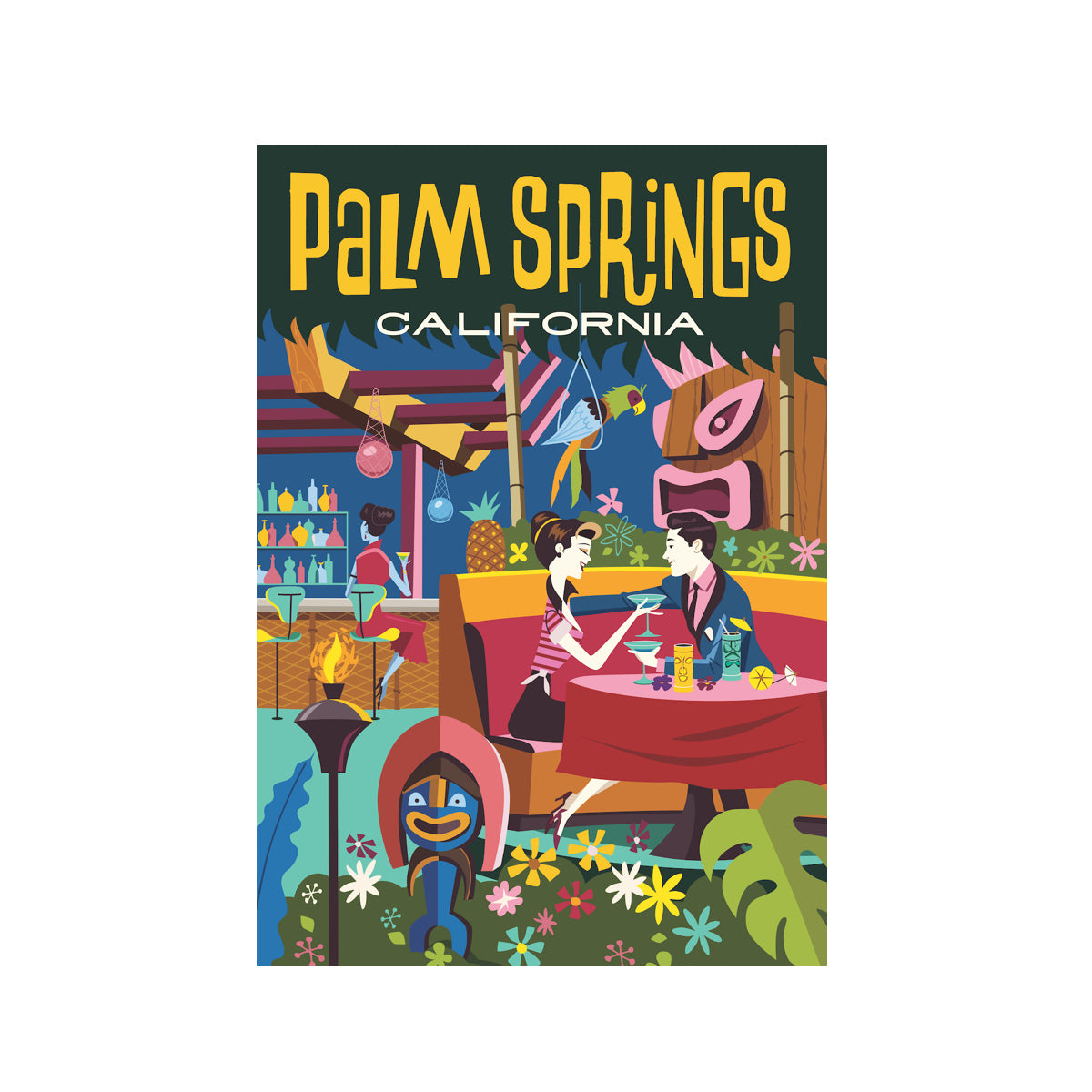 Magnet: Palm Springs Tiki - Just Fabulous Palm Springs