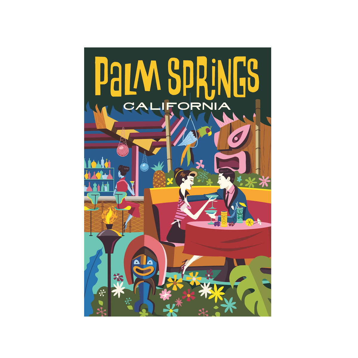 Palm Springs Tiki Magnet
