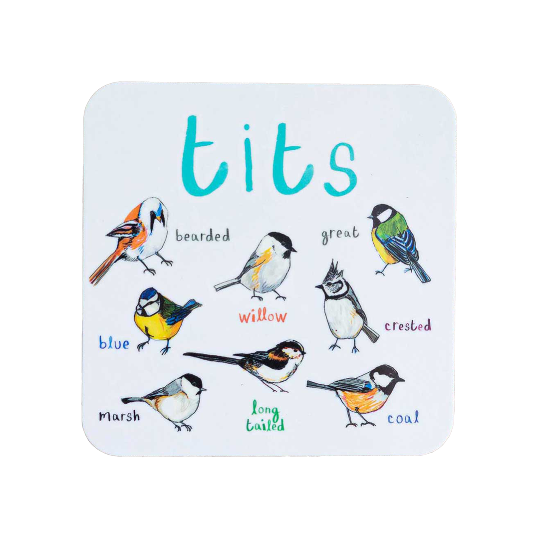 Tits Bird Coaster