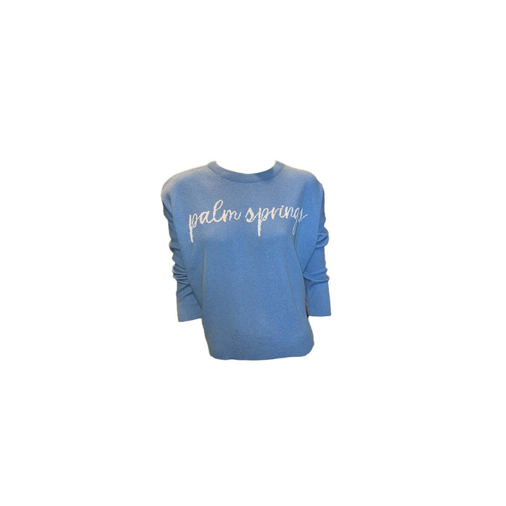 Palm Springs Boxy Sweater - Blue