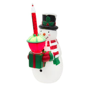 Snowman With Bubble Light Table Piece