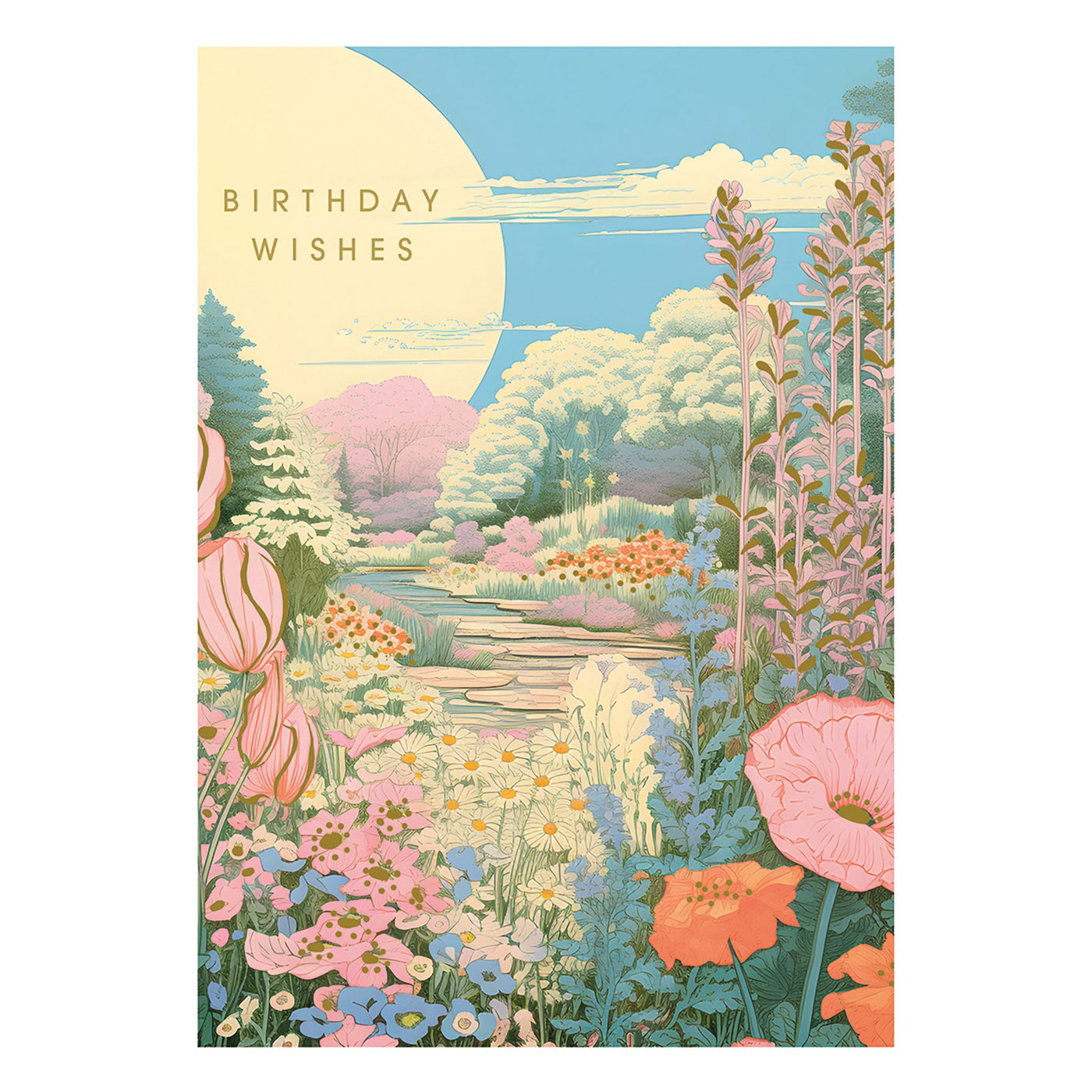 Garden Path Birthday Card