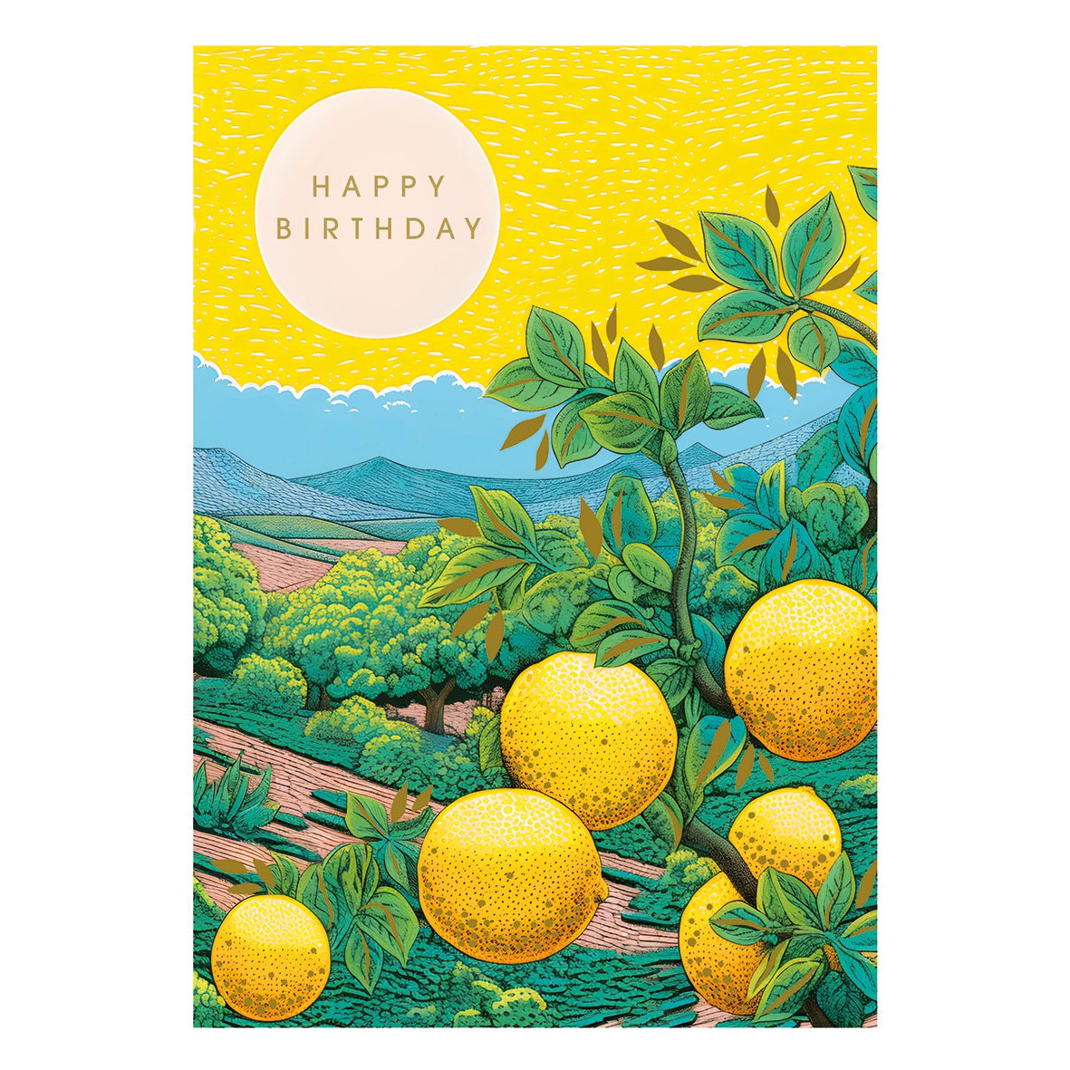 Lemon Grove Birthday Card - Just Fabulous Palm Springs