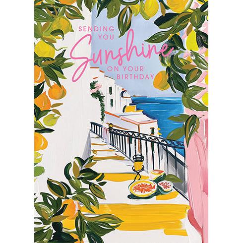 Sicilian Abstract Birthday Card