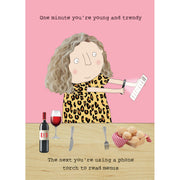 Read Menus Birthday Card - Just Fabulous Palm Springs