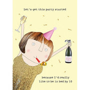 Party Started Birthday Card - Just Fabulous Palm Springs