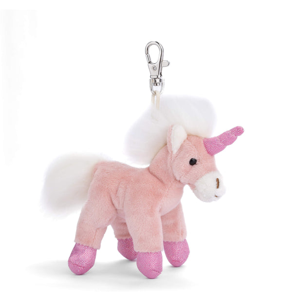 Unicorn Plush Key Ring - Pink