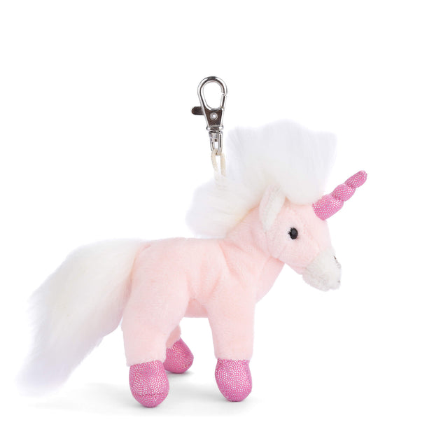 Unicorn Plush Key Ring - Light Pink