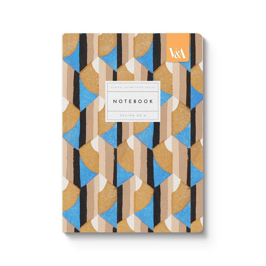Playful Geometrics Deco Gold Premium Bound Notebook - Just Fabulous Palm Springs