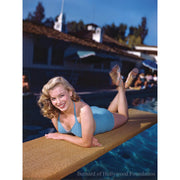 Marilyn Monroe: "On A Diving Board, Palm Springs, 1948 - 30"x 40" Canson Platine Fiber RAG Print (Framed)