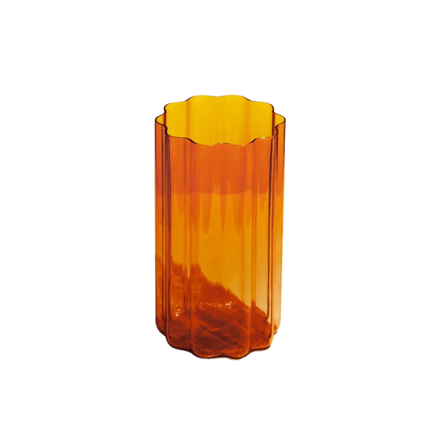 Wave Vase - Amber