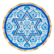 Hanukkah Toile Dinner Plates - 8 Pack