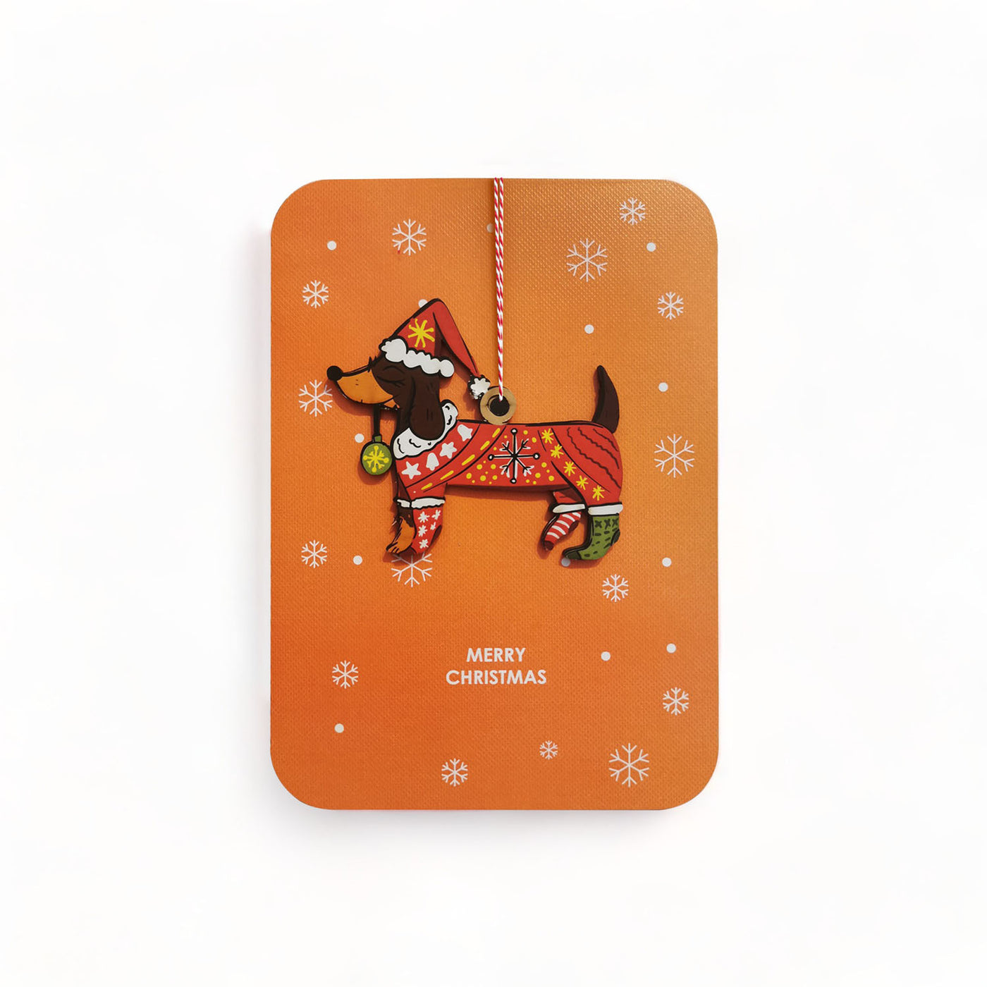 Dachshund Ornament Holiday Greeting Card