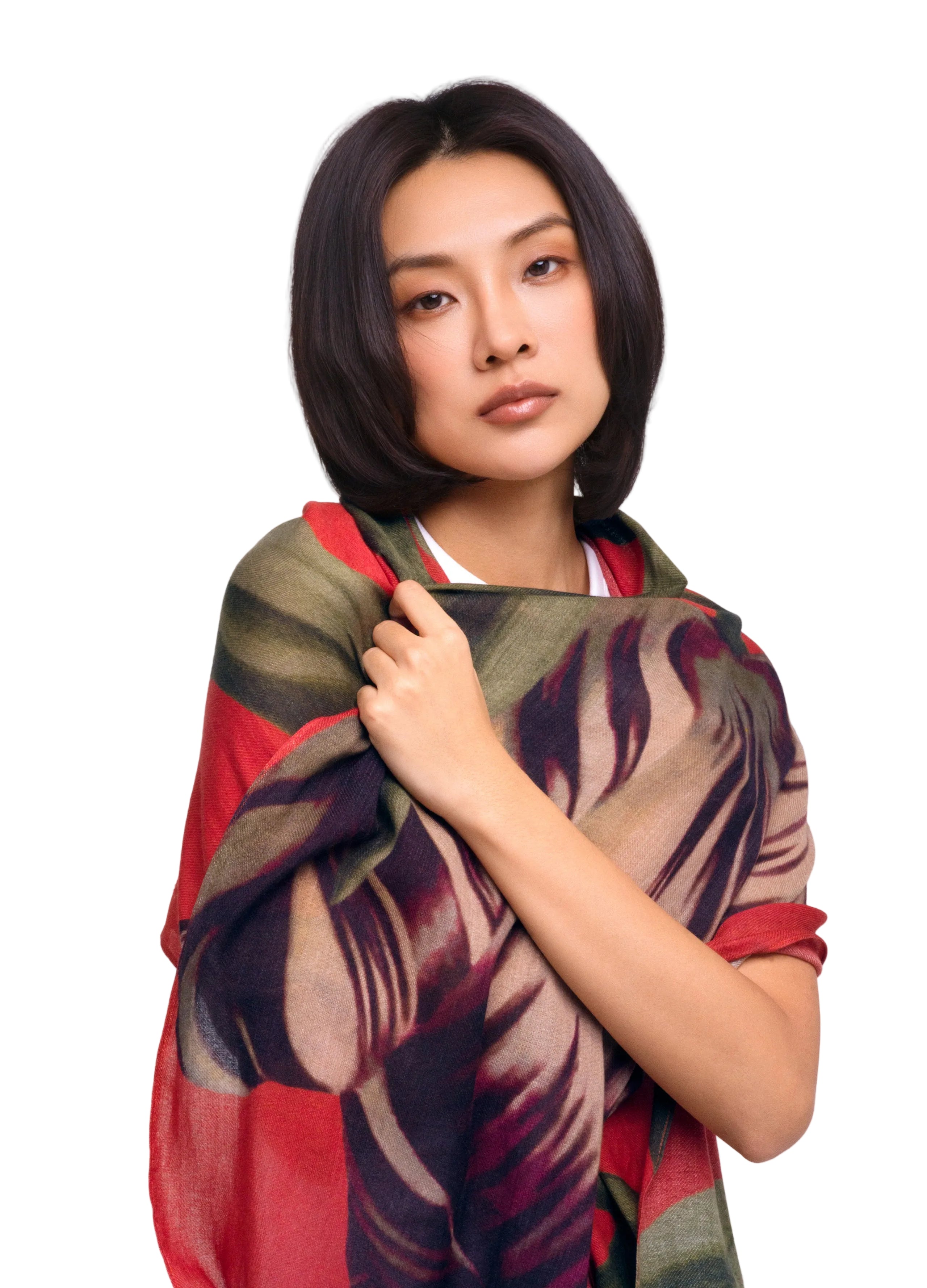 Tulip Wool Wrap Scarf