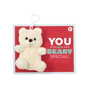 Very Beary Plush Keychain - White - Just Fabulous Palm Springs
