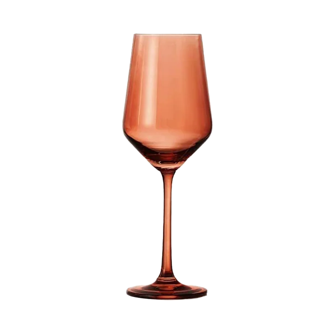 Colored Wine Crystal Glass - Orange
