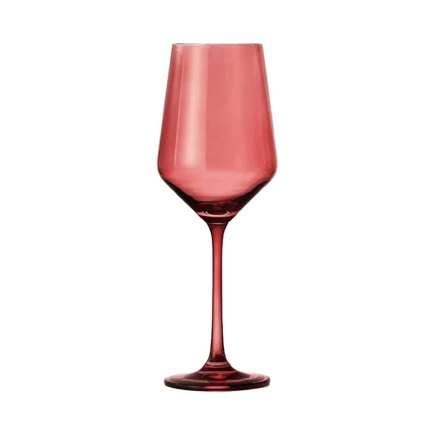 Colored Wine Crystal Glass - Red