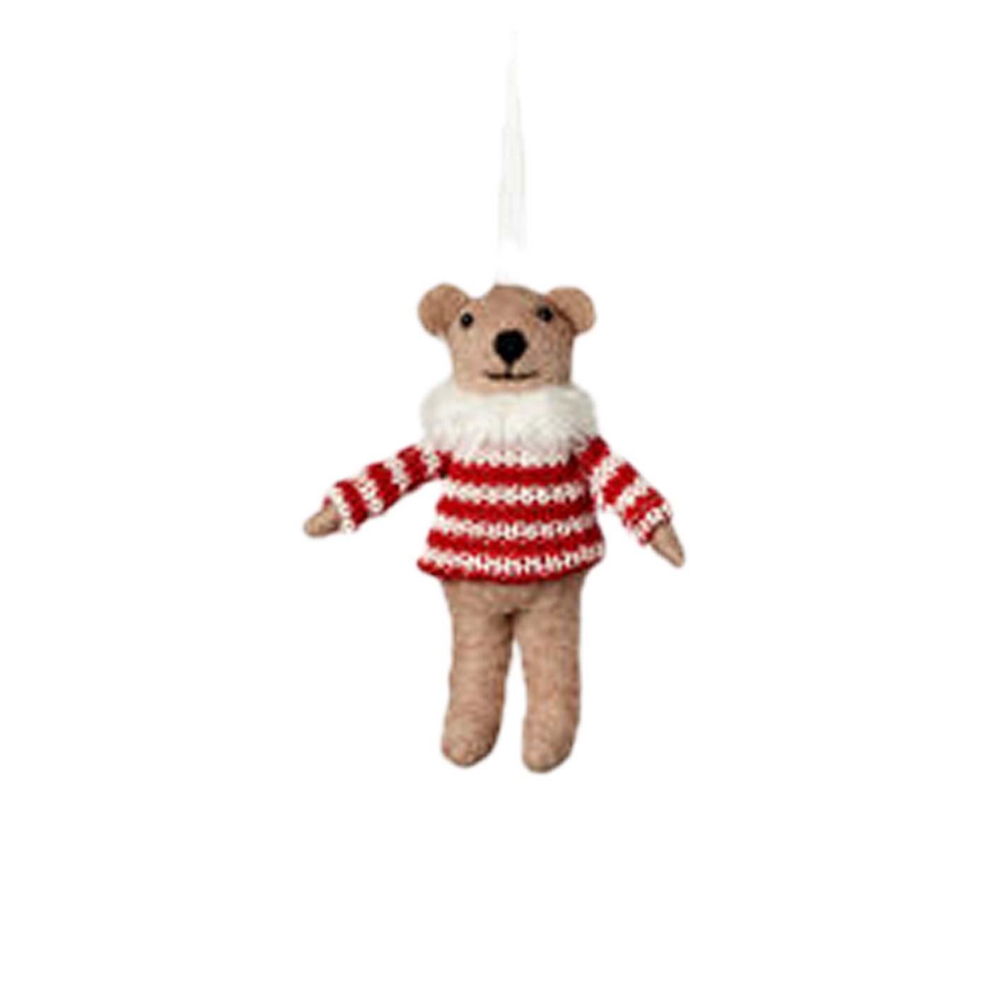 Wool Animal Ornament - Bear